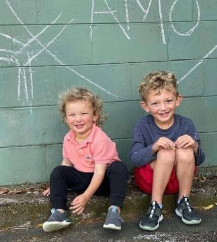 Roberta Nurse children Leo and Rocky Levi.